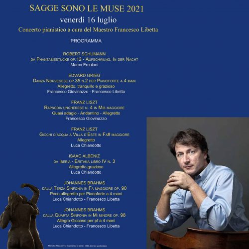 Concerto per pianoforte Francesco Libetta -16 luglio 2021