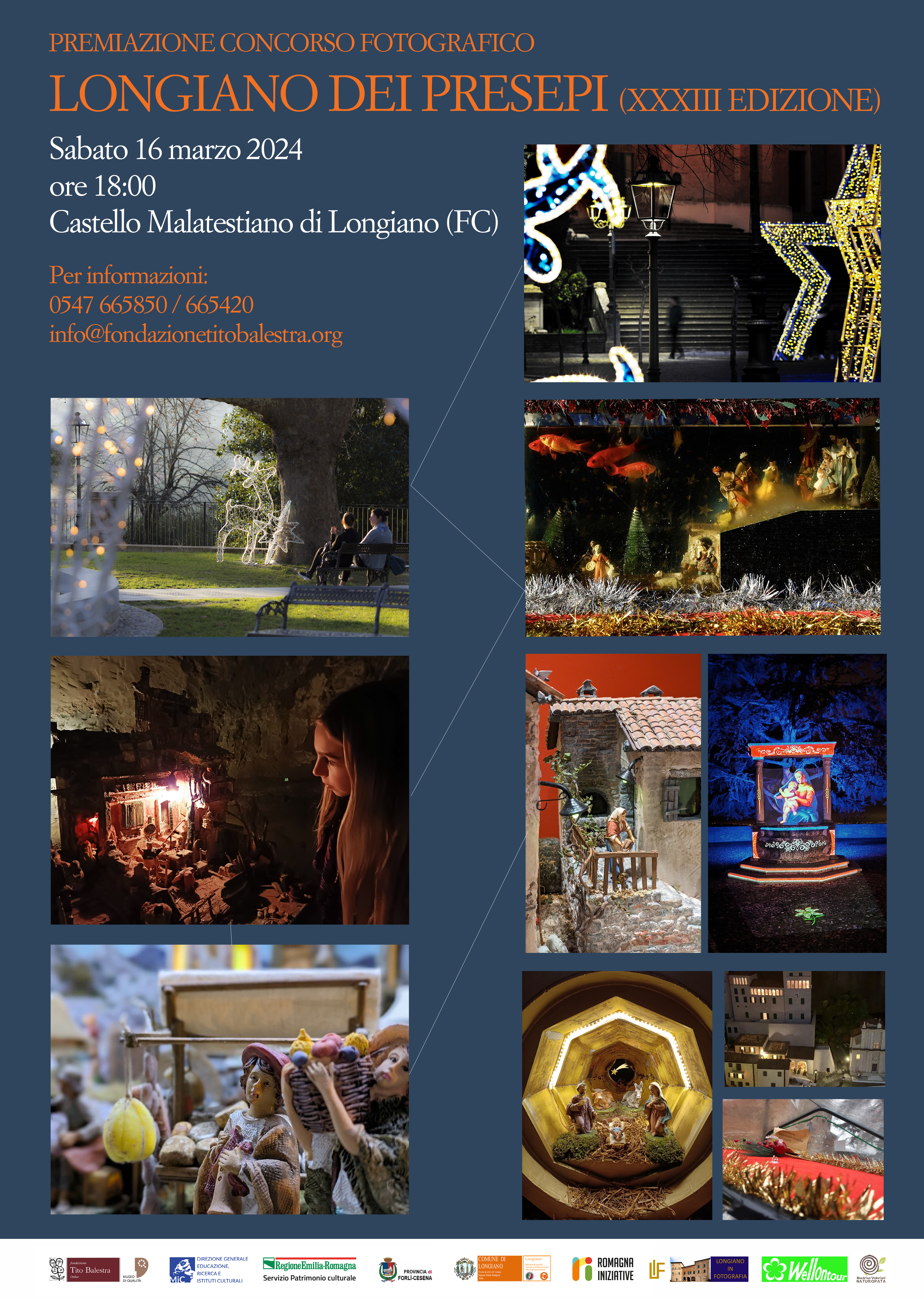 Locandina premiazione concorso fotografico Longiano dei Presepi