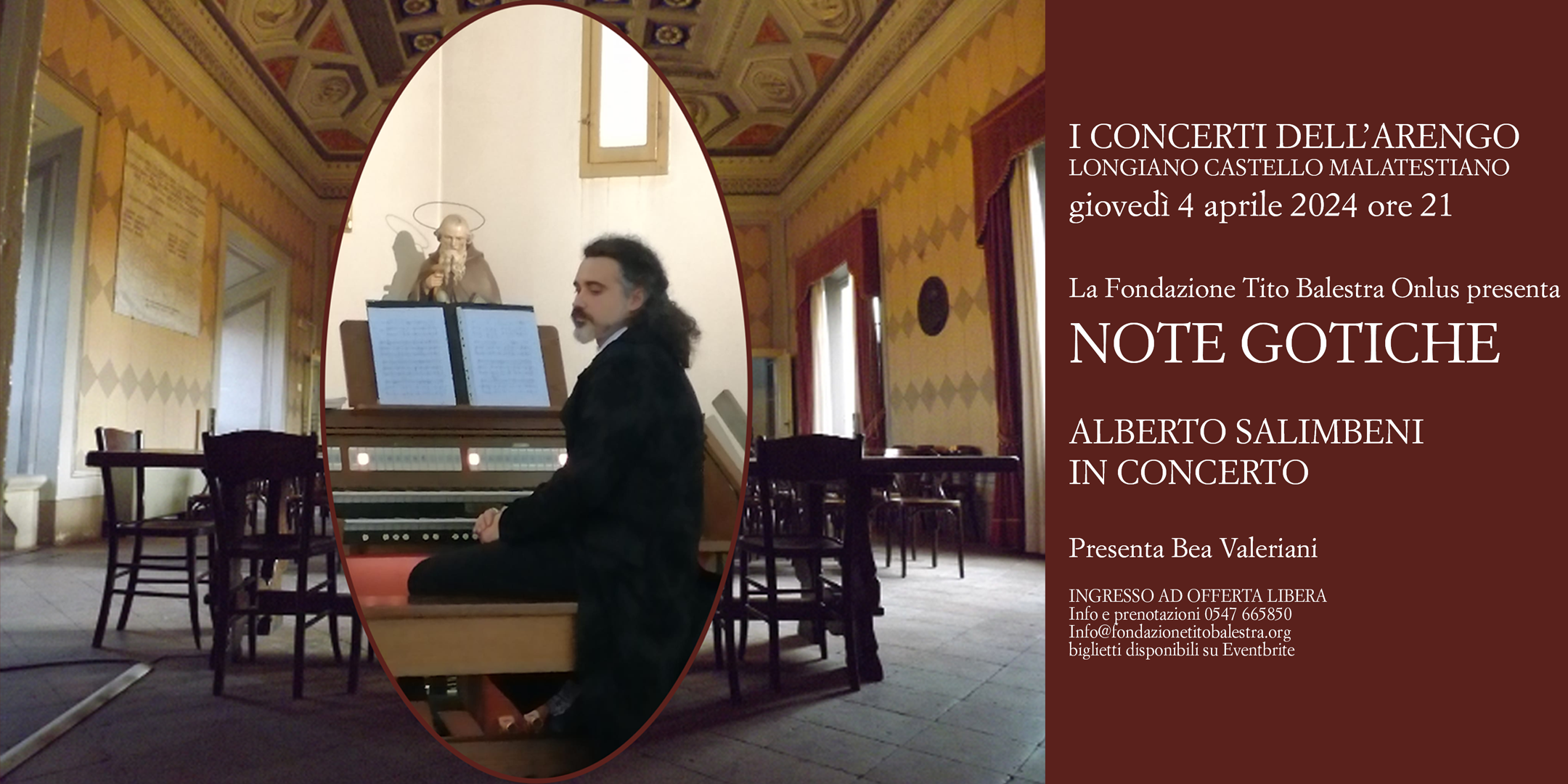 Concerti dell'Arengo - NOTE GOTICHE. Alberto Salimbeni i concerto.