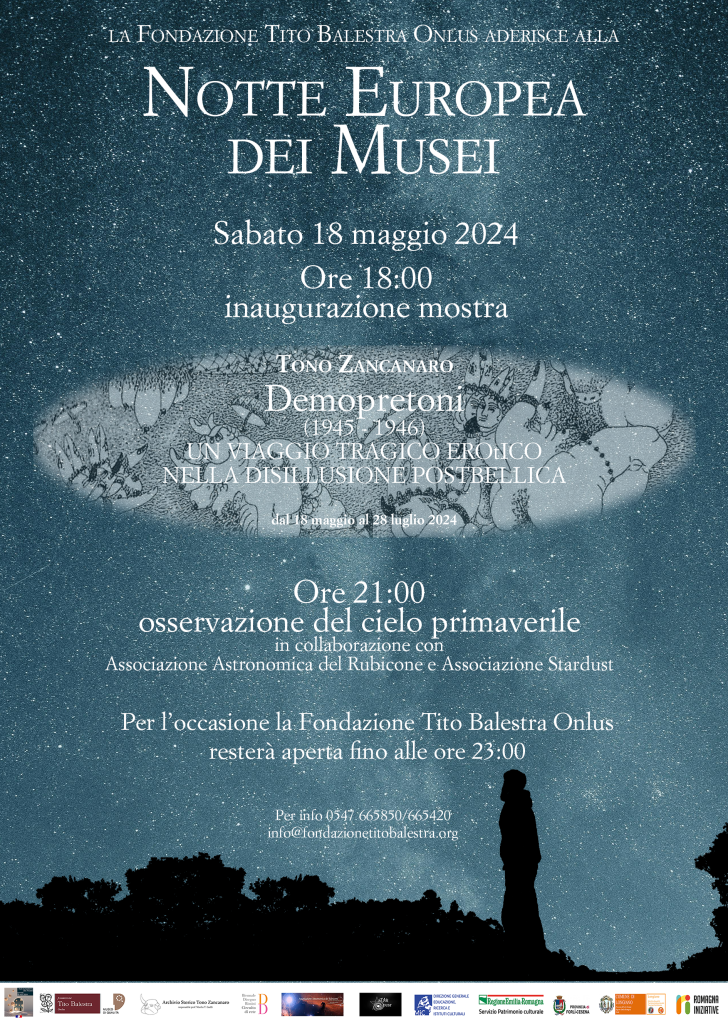 Locandina Notte Europea dei Musei 2024