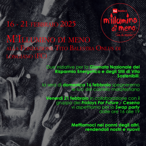 M'Illumino di meno alla Fondazione Tito Balestra Onlus