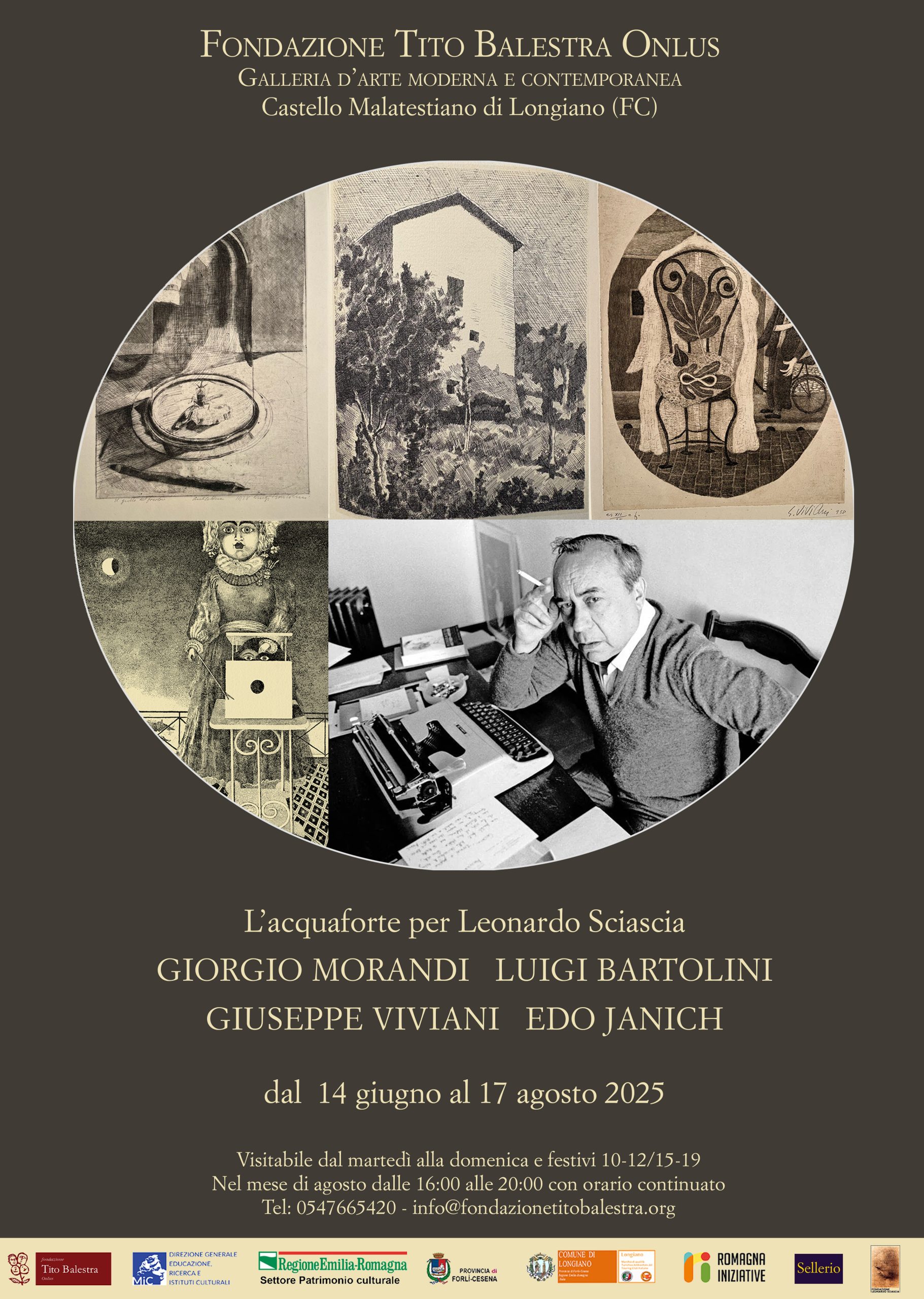 L'acquaforte per Sciascia. Giorgio Morandi, Luigi Bartolini, Giuseppe Viviani, Edo Janich